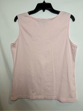 Pale Pink Scoopneck Tank Top | Karen Scott XL